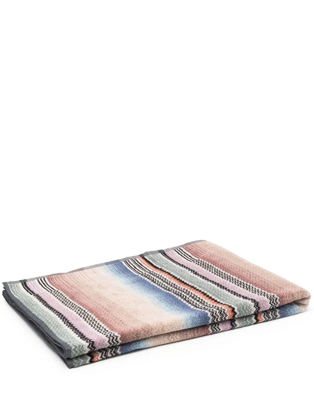 Missoni Home Archie zigzag cotton towel - Blue