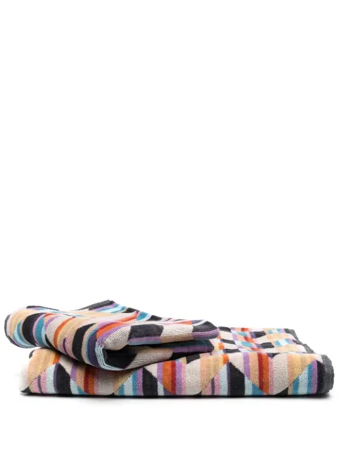 Missoni Home Brody zigzag pattern bath towel