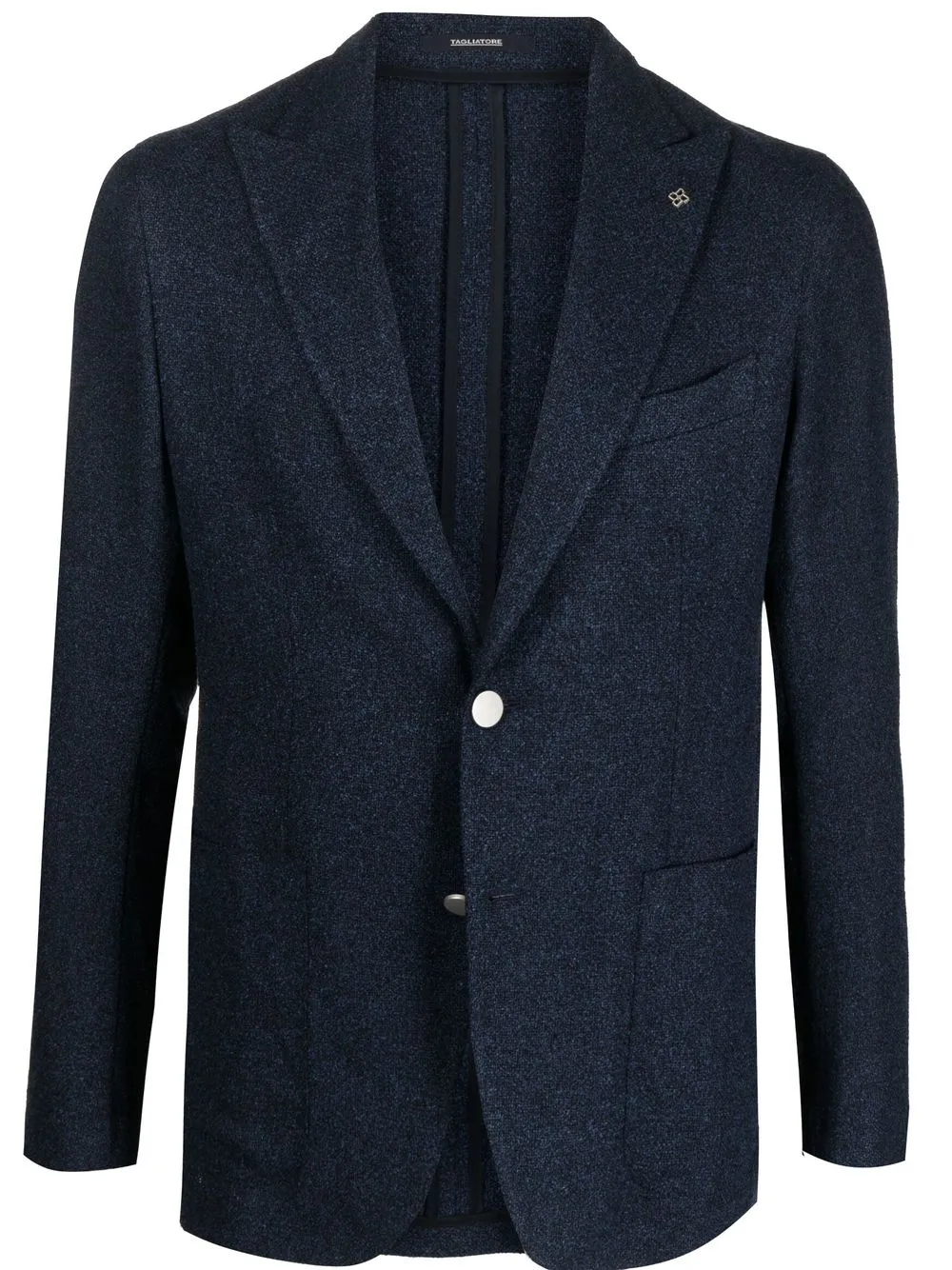 

Tagliatore single-breasted peak-lapel blazer - Blue