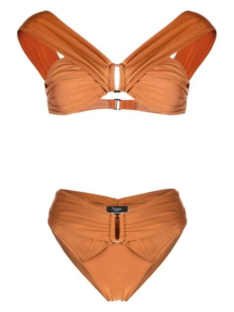Noire Swimwear buckle-detail bikini