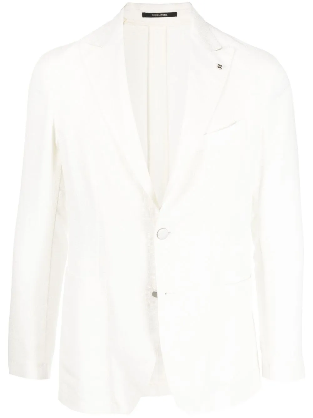 

Tagliatore single-breasted peak-lapel blazer - White