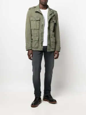 olive green mens military jacket