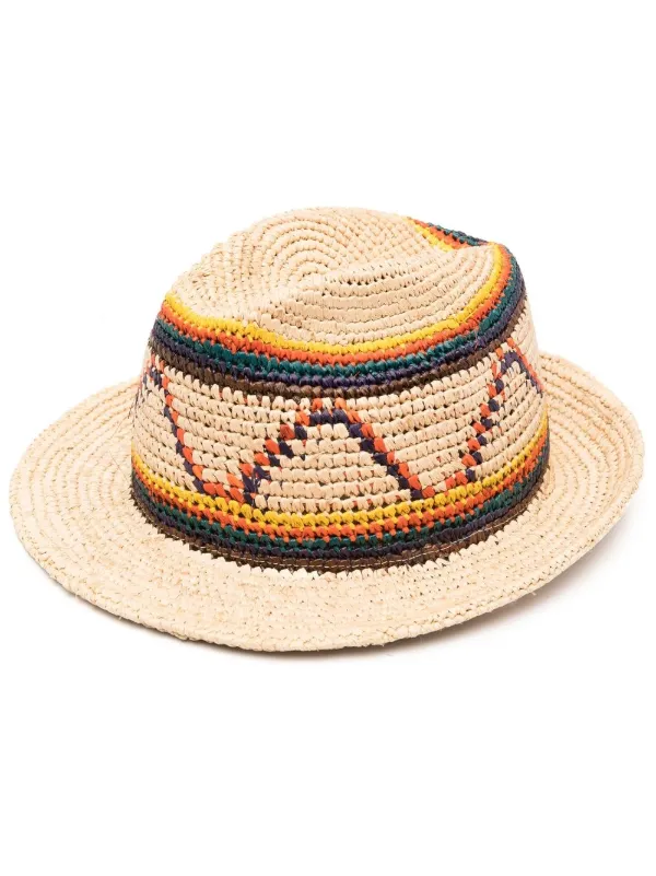 Paul Smith flat-brim Straw Hat - Farfetch