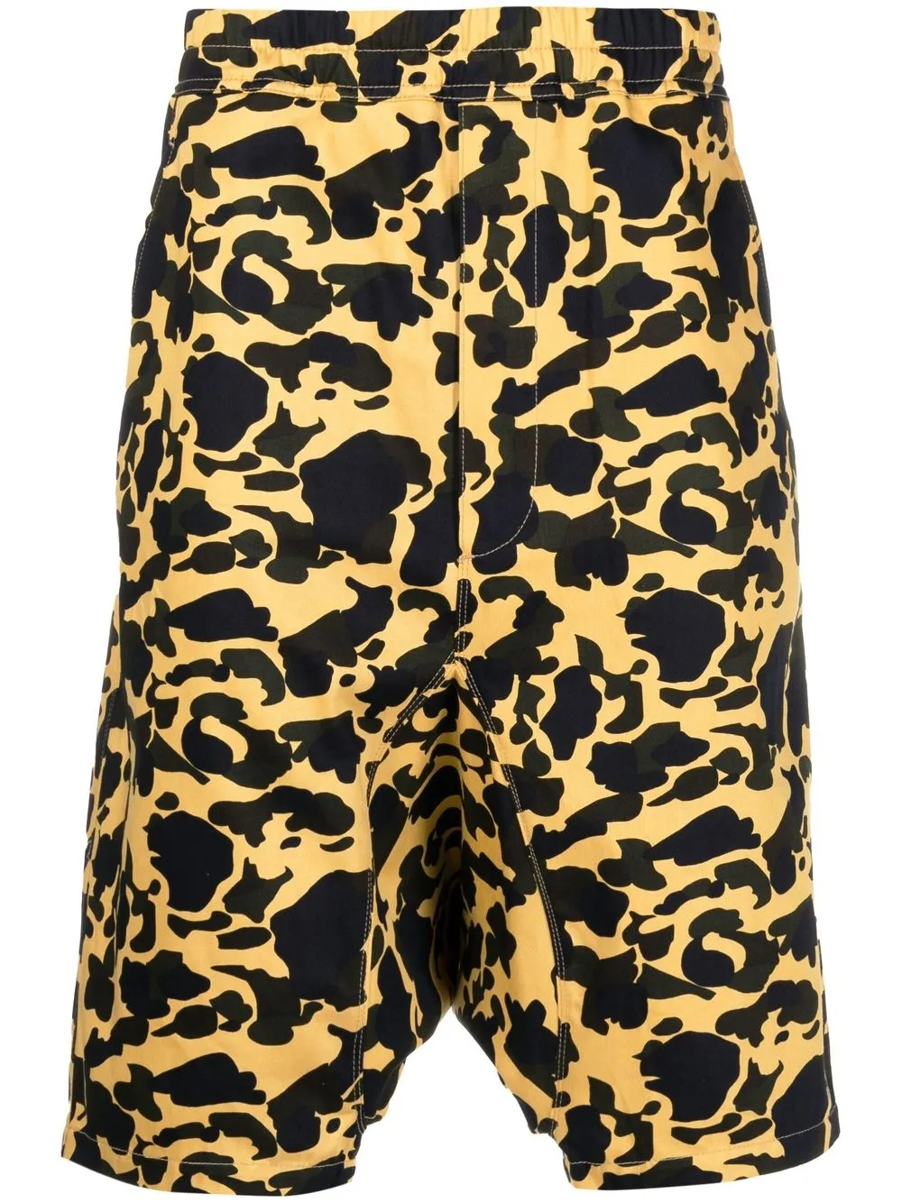 

Junya Watanabe MAN bermudas con estampado abstracto - Amarillo