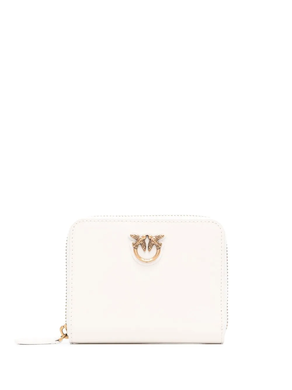 

PINKO logo-plaque zip-around wallet - Neutrals