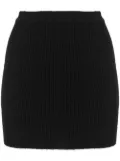 WARDROBE.NYC ribbed-knit mini skirt - Black