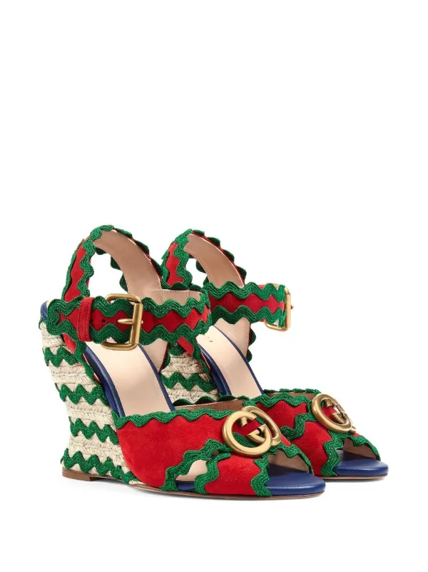 Gucci GG Sandalen Met Sleehak - Farfetch