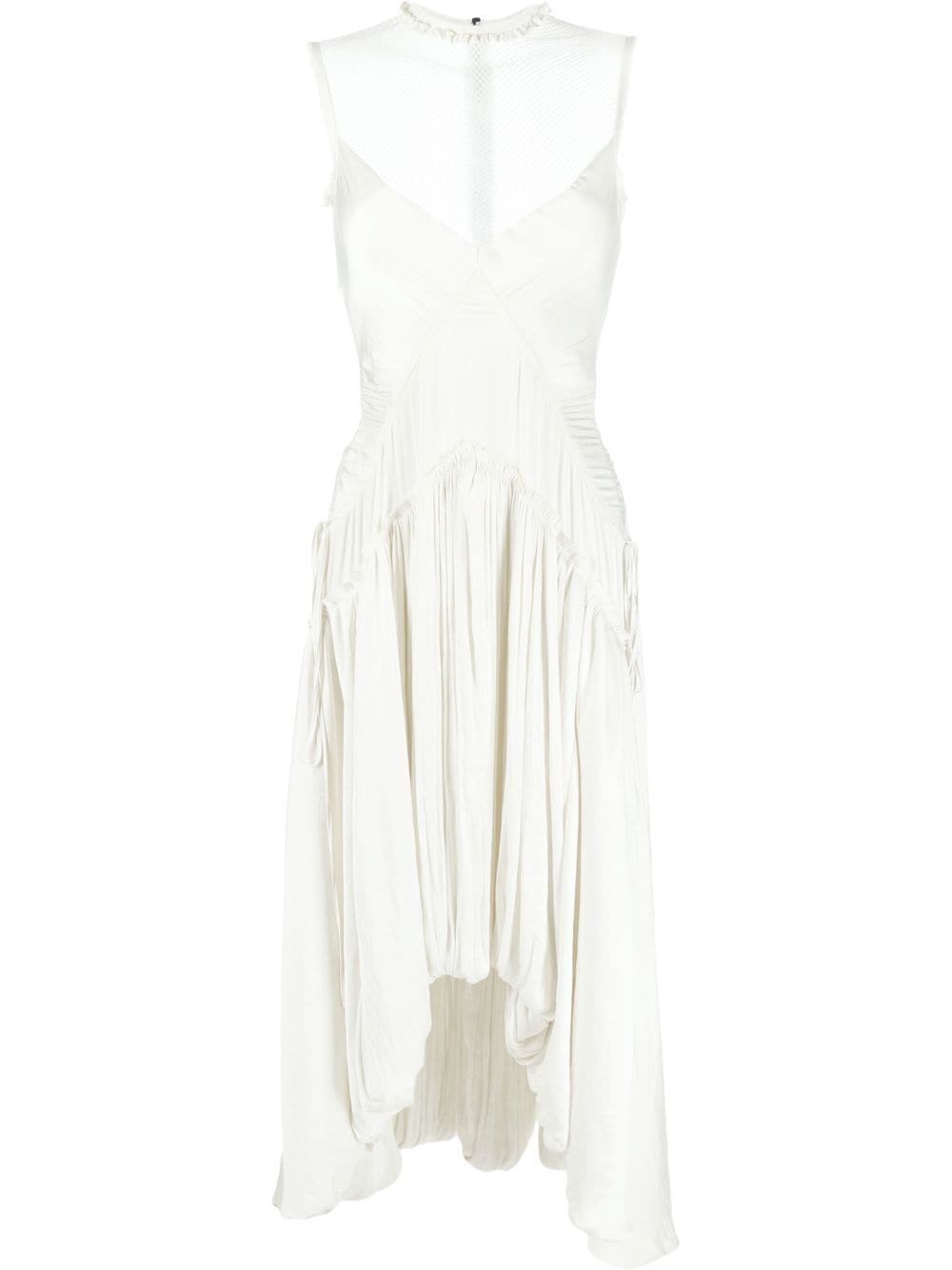 AC9 tulle-panel Sleeveless Ruched Dress - Farfetch