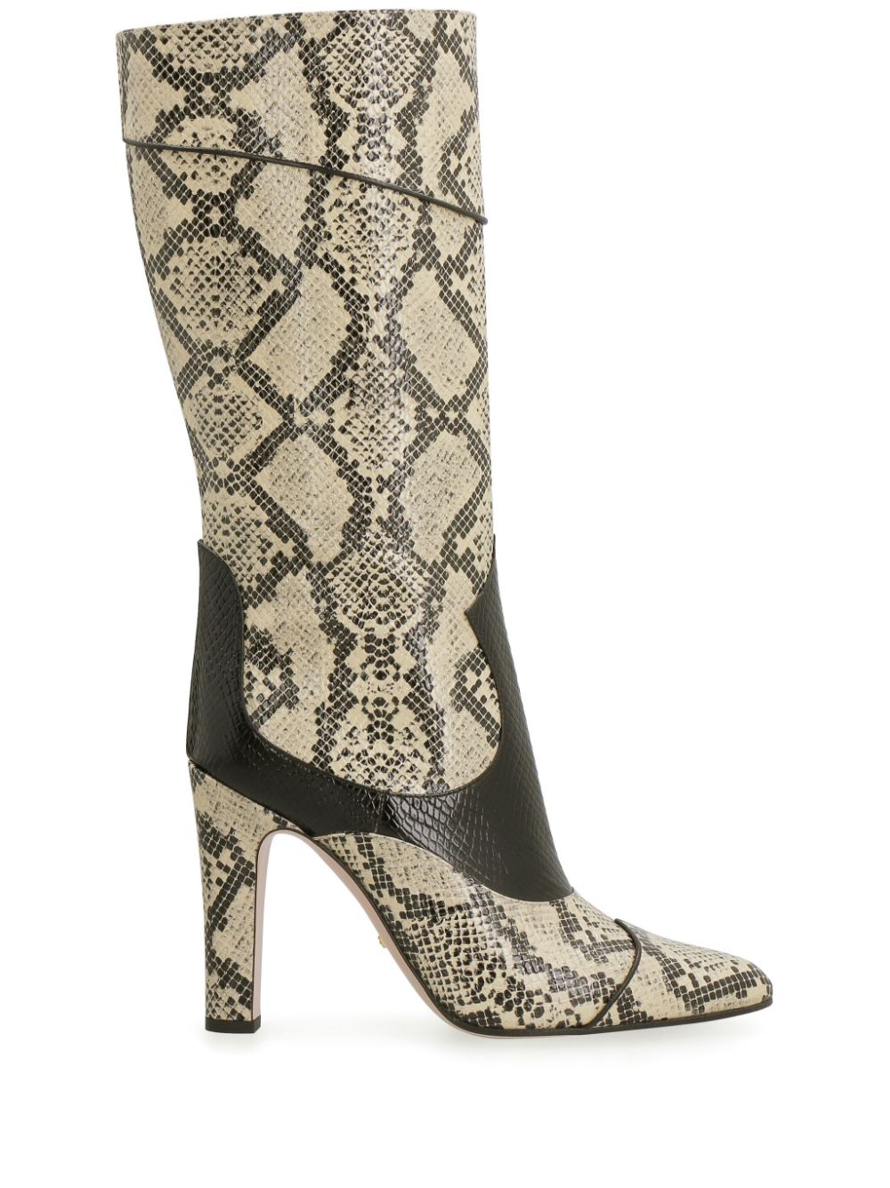 Gucci snakeskin print Leather Boots Neutrals FARFETCH UK