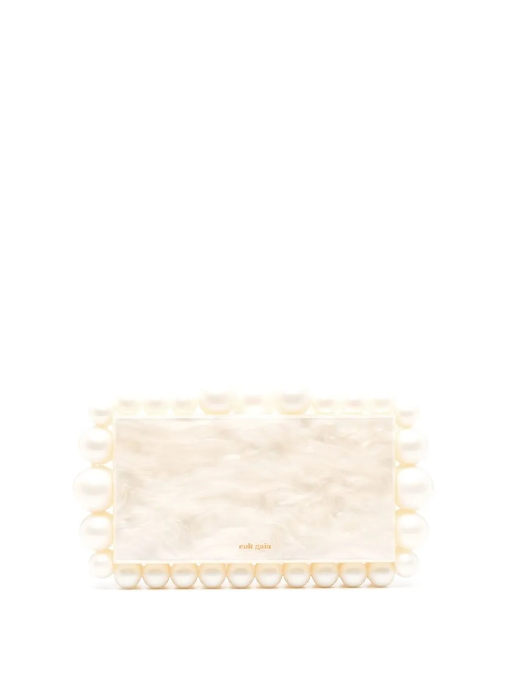 Cult Gaia Eos clutch verfraaid met kralen Beige