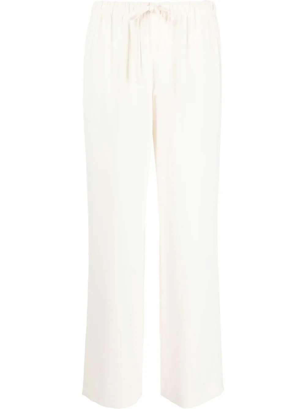 

Theory drawstring straight trousers - White