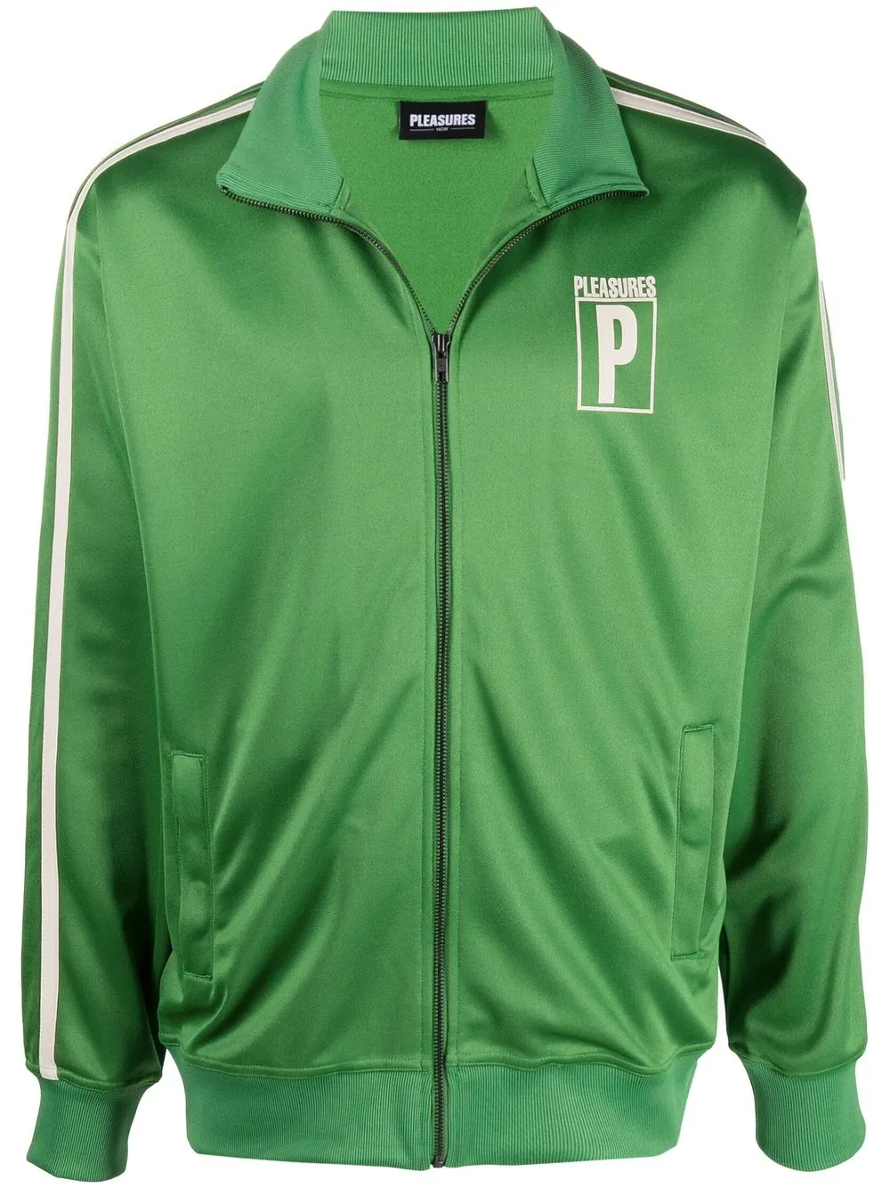 

Pleasures sudadera con logo y cierre - Verde