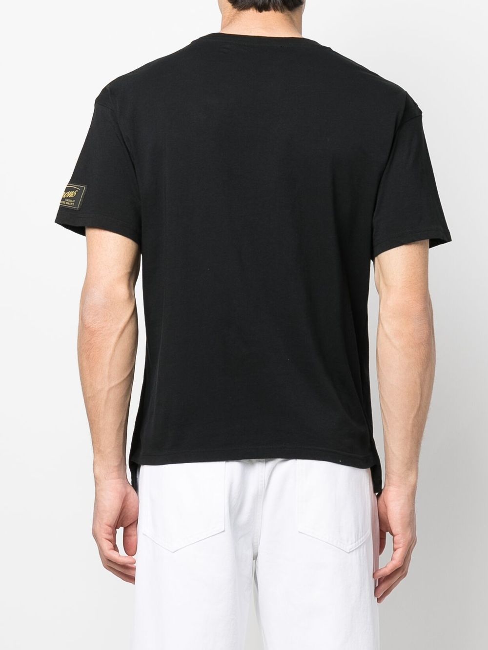 Shop Raf Simons Graphic-print Layered T-shirt In Black