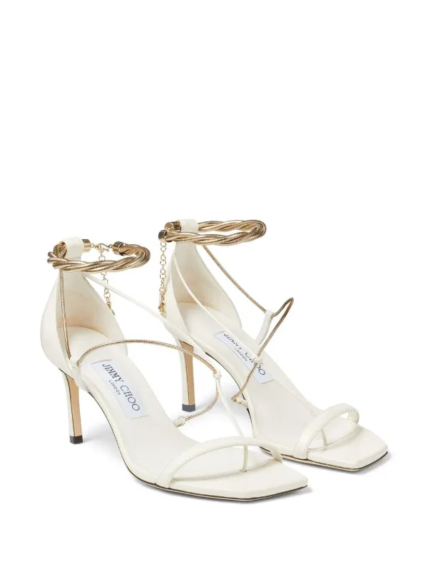 Jimmy Choo Oriana 75mm レザーサンダル - Farfetch