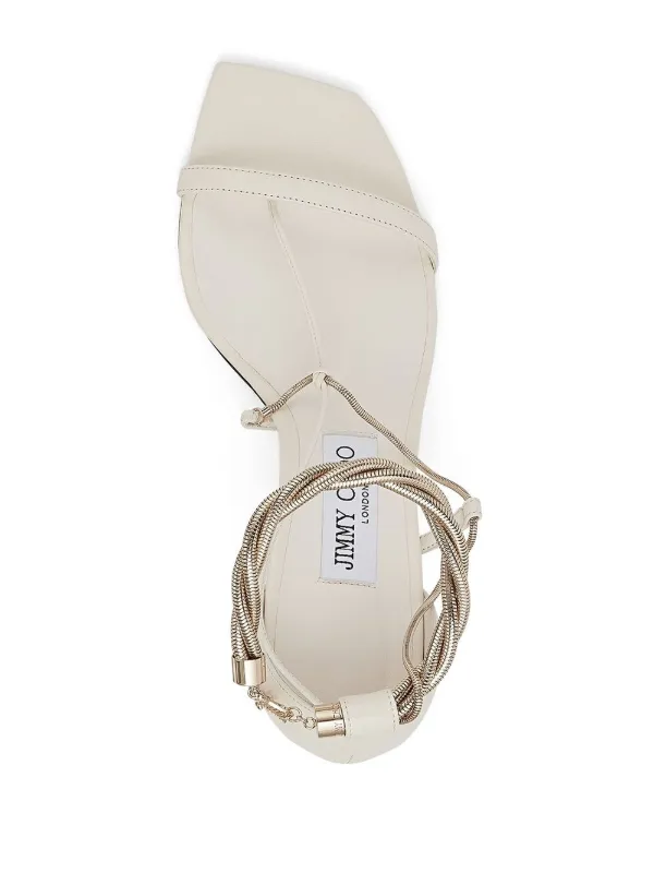 Jimmy Choo Oriana 75mm レザーサンダル - Farfetch