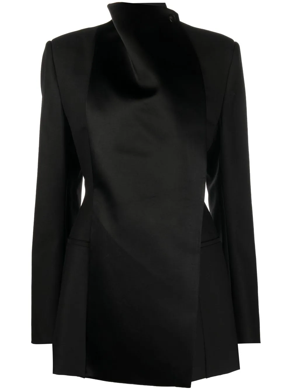 

Maximilian Davis blazer con motivo de rayas - BLACK