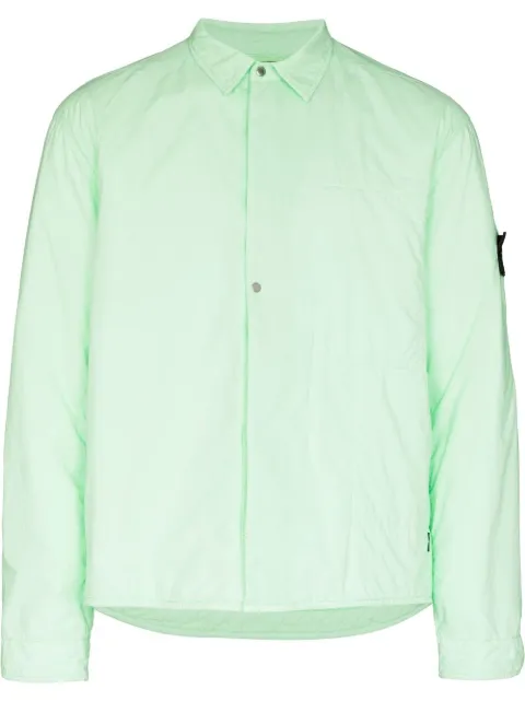 Stone Island Shadow Project جاكيت قميص بأكمام طويلة وشارة شعار الماركة