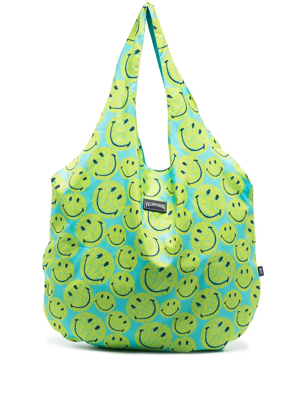 

Vilebrequin tote con estampado de Off-White x Smiley - Azul