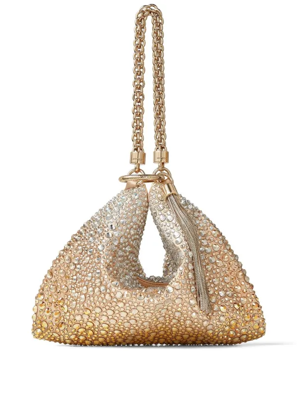 Gold best sale crystal clutch