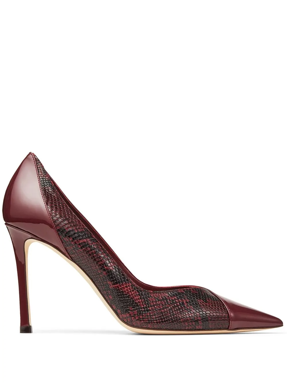 

Jimmy Choo zapatillas Cass con tacón de 95mm - Rojo