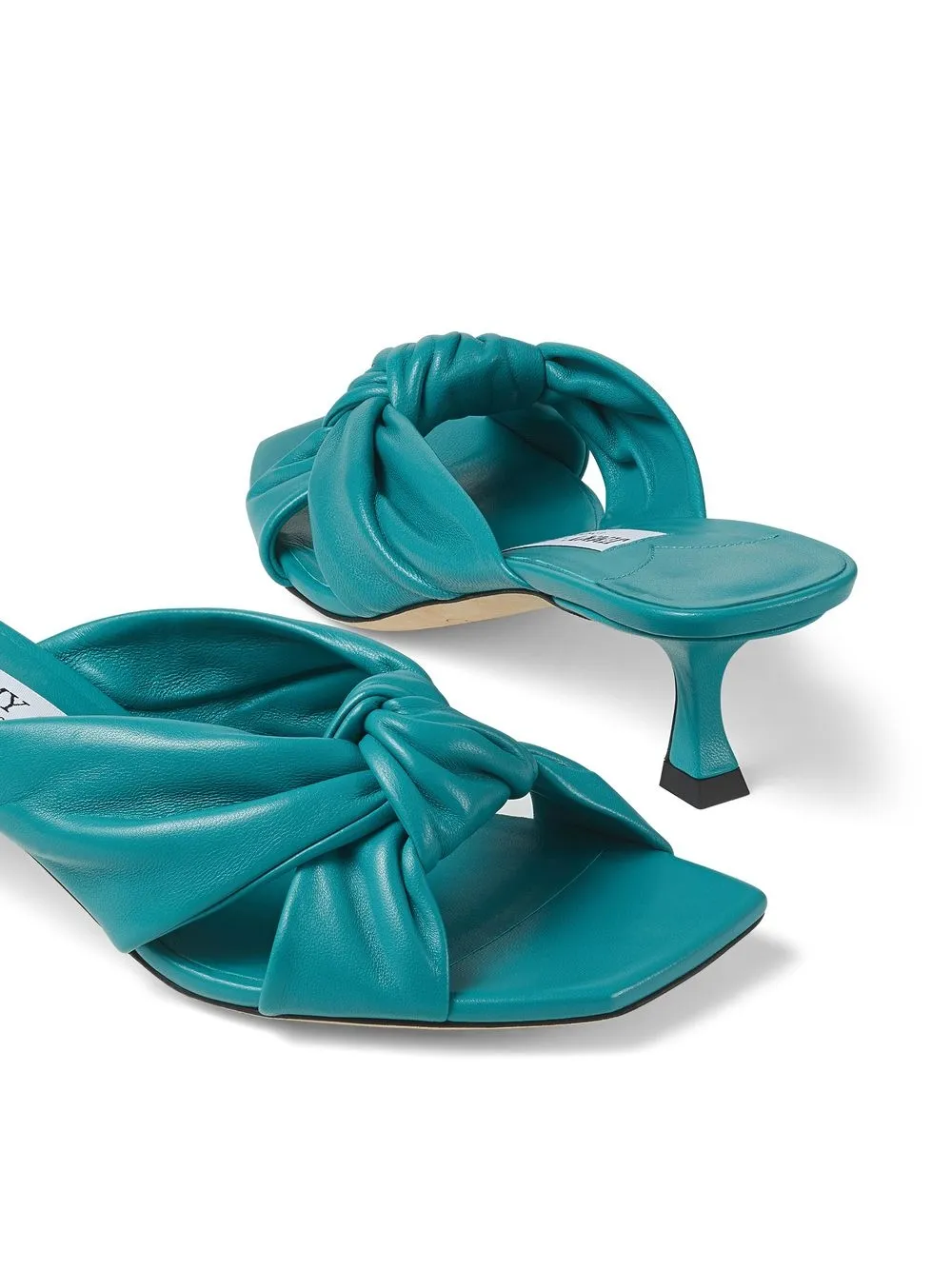 Jimmy Choo Avenue Crisscross Slide Sandals In Green | ModeSens