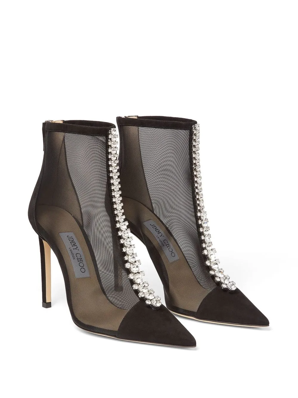 Shop Jimmy Choo Bing 100mm Ankle Boots In Black