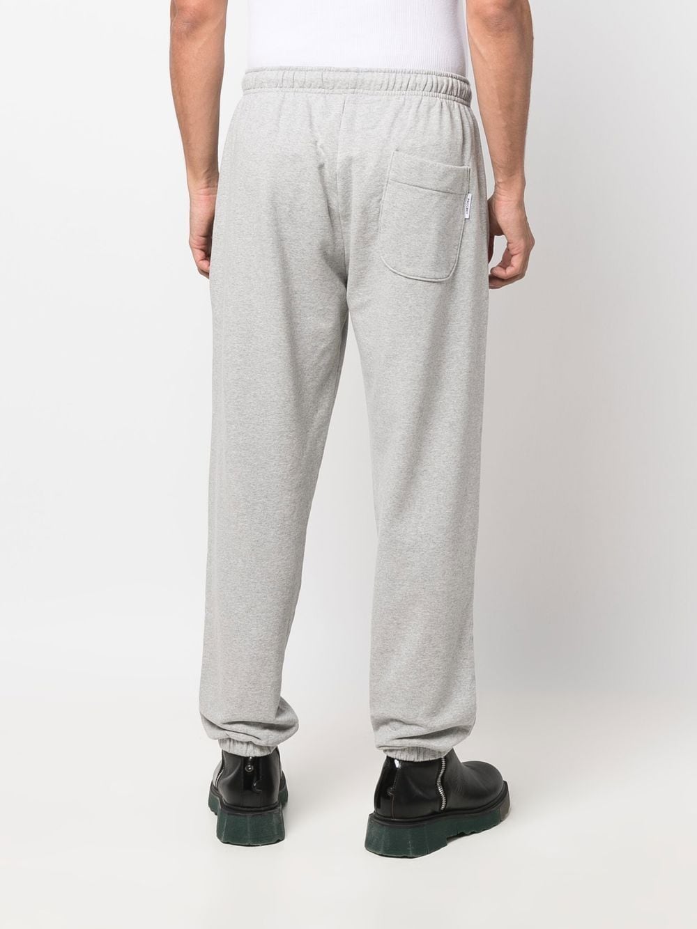 Shop Paccbet Logo-embroidered Track Pants In Grey