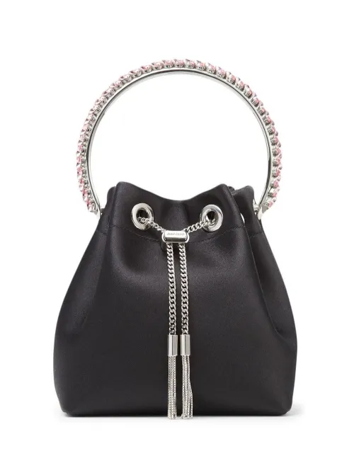 Sac à main en satin Bon Bon à ornements en cristal - Jimmy Choo - Modalova