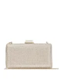Jimmy Choo Clemmie crystal-embellished clutch bag - Neutrals