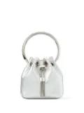 Jimmy Choo Bon Bon micro bucket bag - Silver