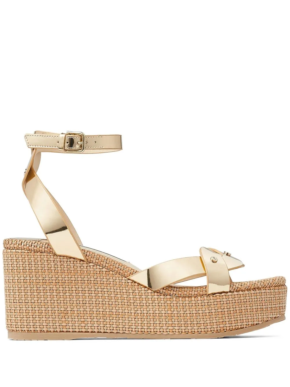 

Jimmy Choo sandalias Drya con cuña de 120mm - Neutro