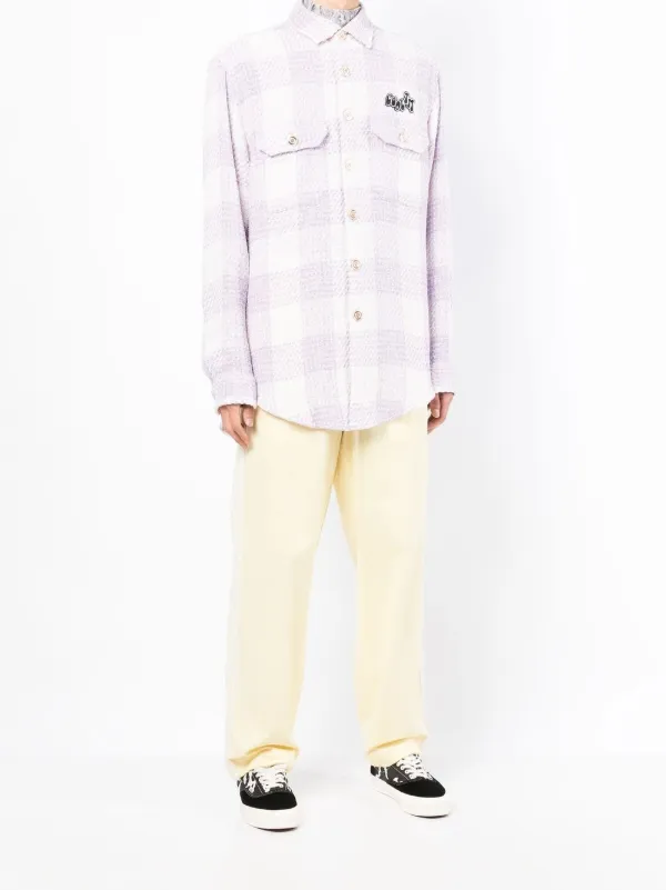 COOL T.M オーバーサイズ チェック シャツ | パープル | FARFETCH JP