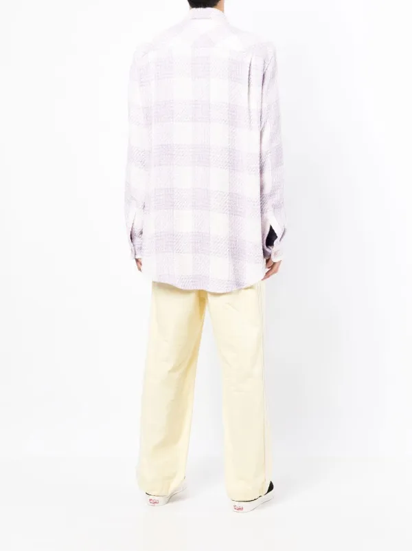 COOL T.M オーバーサイズ チェック シャツ | パープル | FARFETCH JP