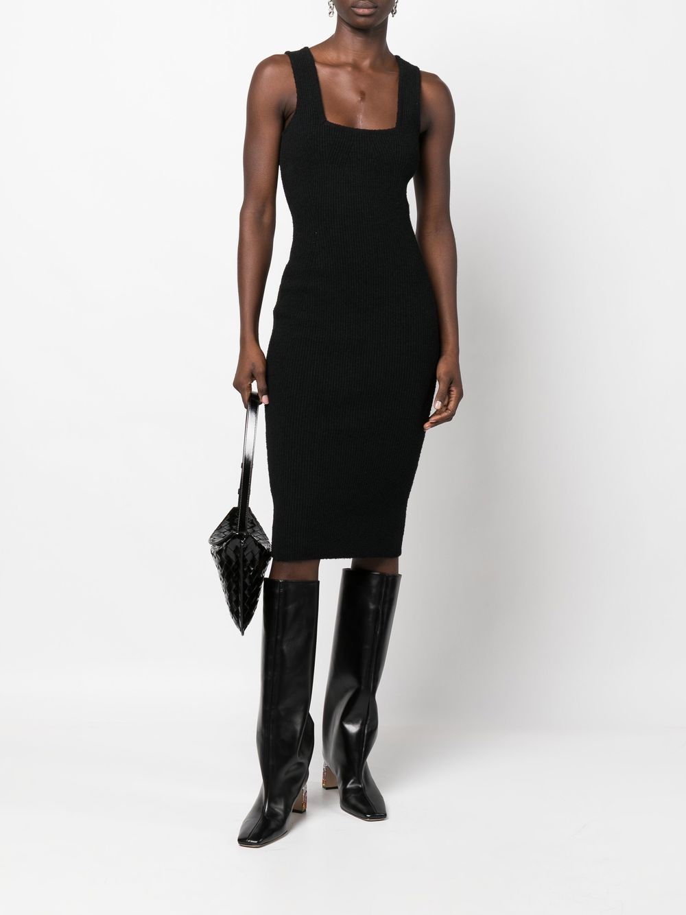 WARDROBE.NYC Mouwloze midi-jurk - Zwart