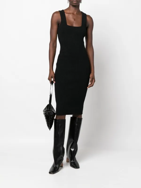 manhattan sleeveless midi dress WARDROBE.NYC Sleeveless Midi Dress | Black