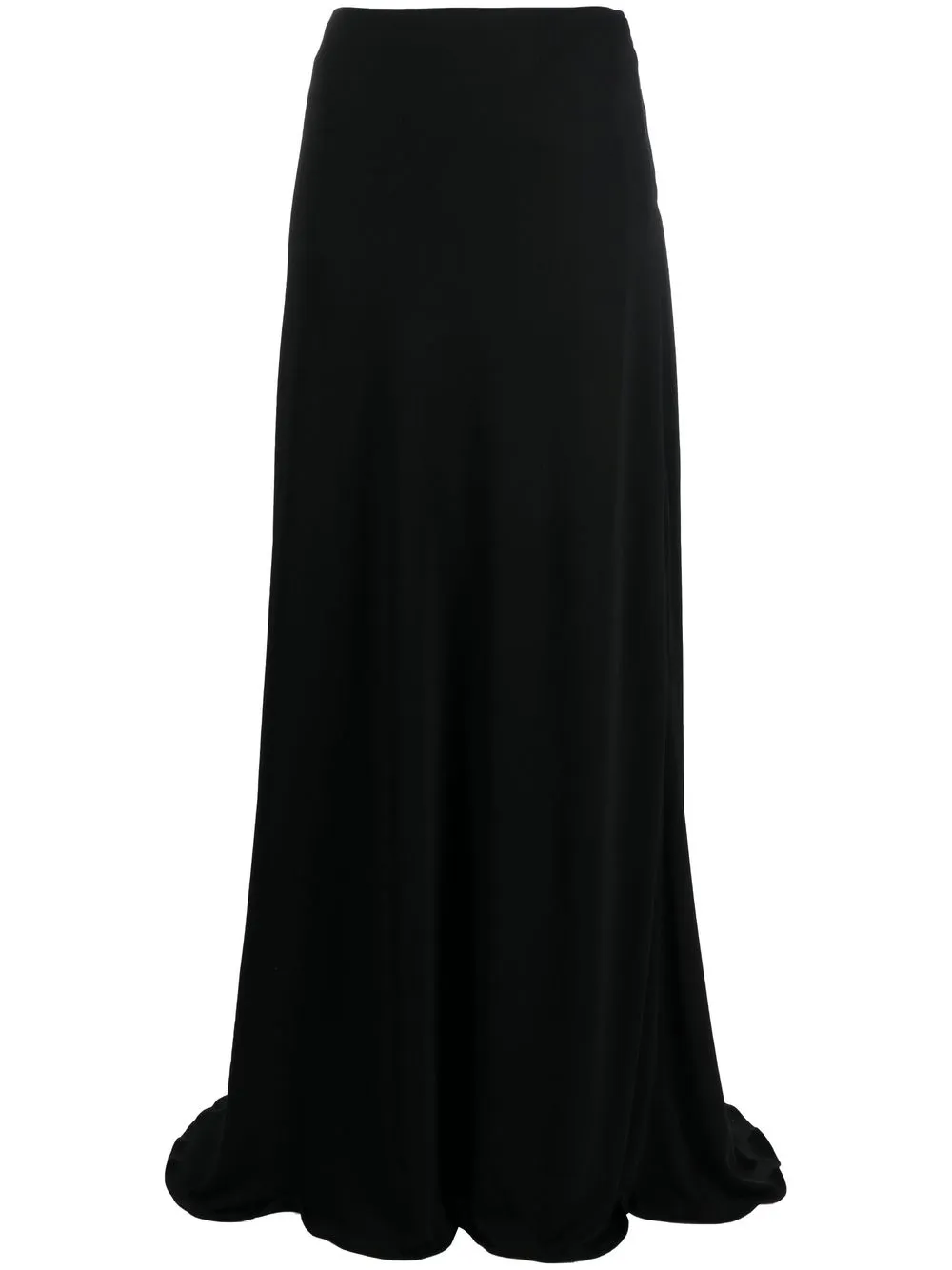 

Maximilian Davis full-length draped skirt - Black