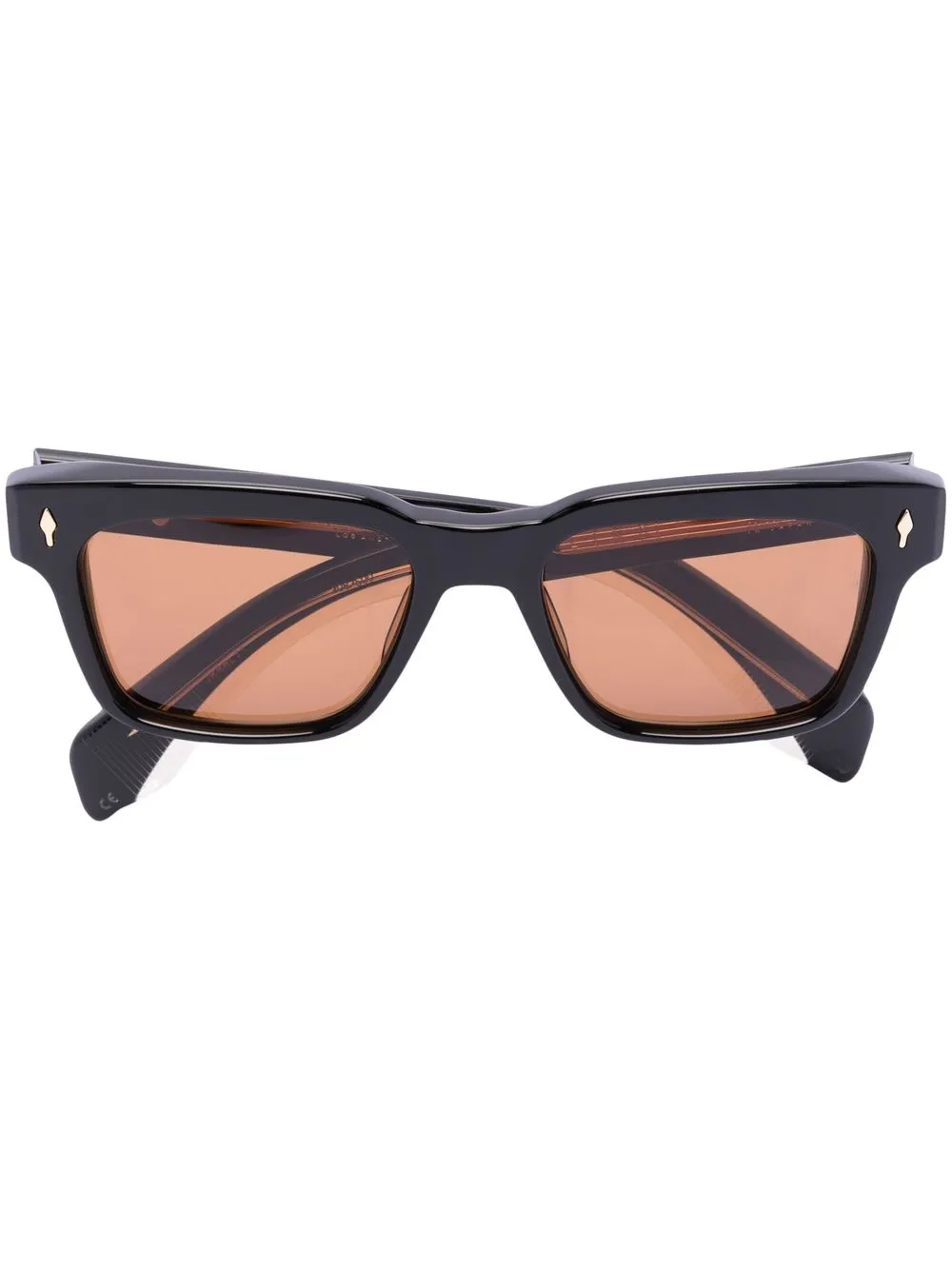 

Jacques Marie Mage tinted-lens square-frame sunglasses - Brown