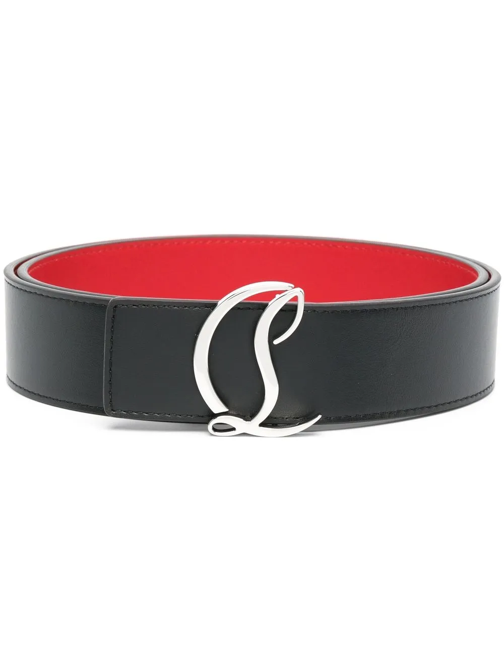 Christian Louboutin cinturón con hebilla y monograma | negro | Image 1