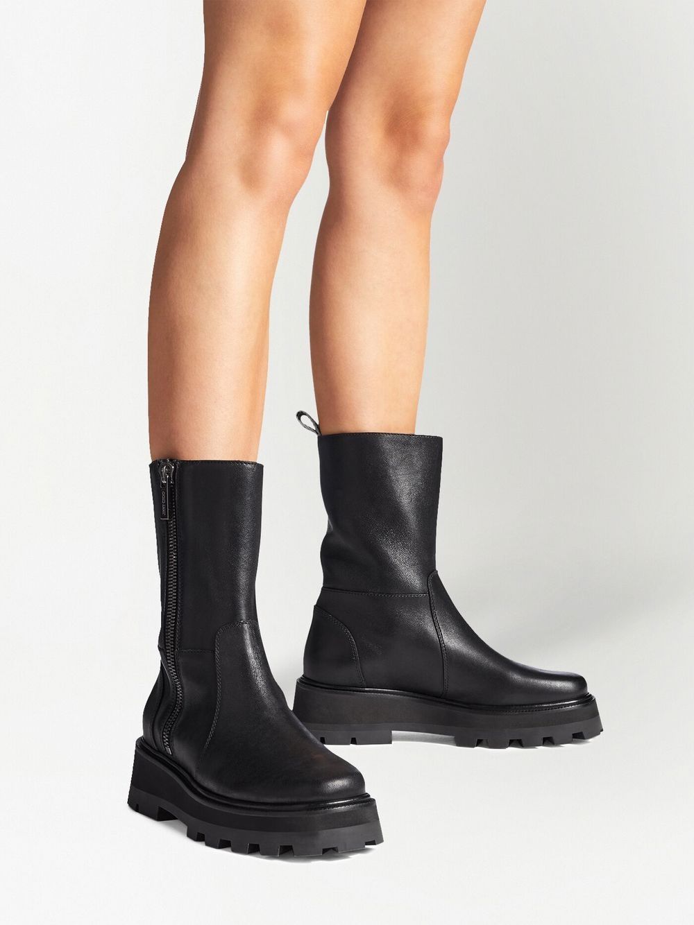 Zara flat clearance leather boots