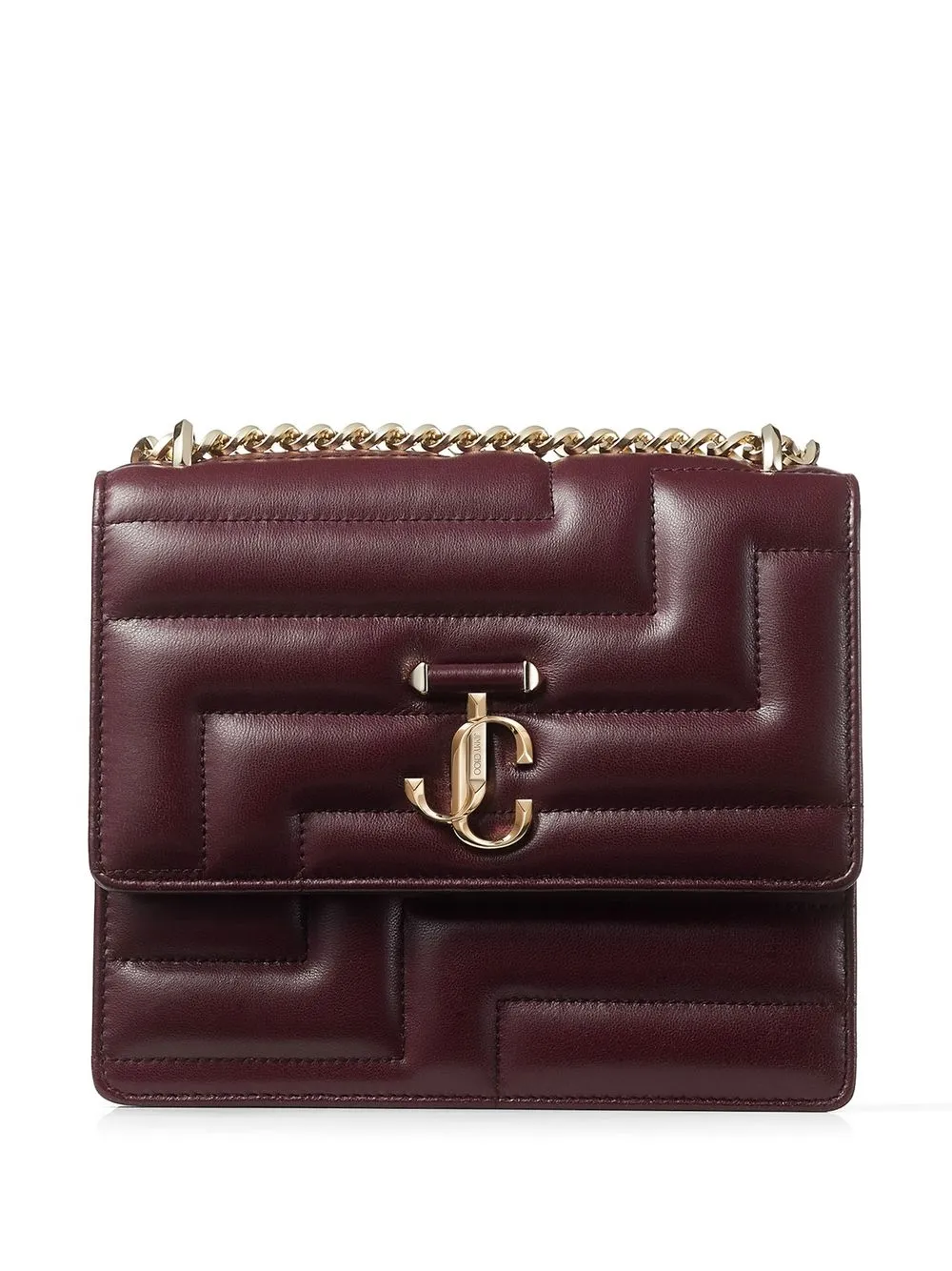 

Jimmy Choo bolsa de hombro Varenne capitonada - Rojo