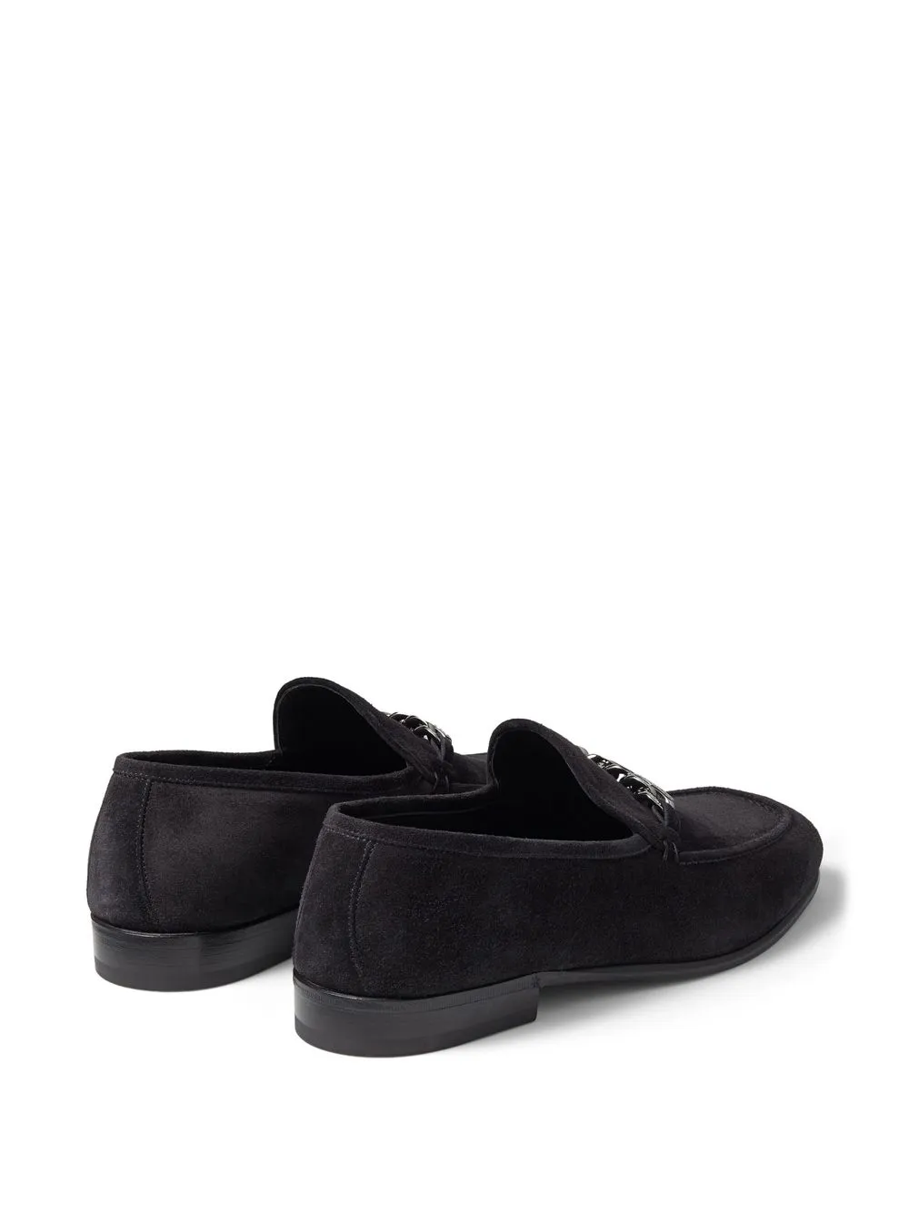 Jimmy Choo Marti Reverse Loafer Aus Wildleder   Schwarz 