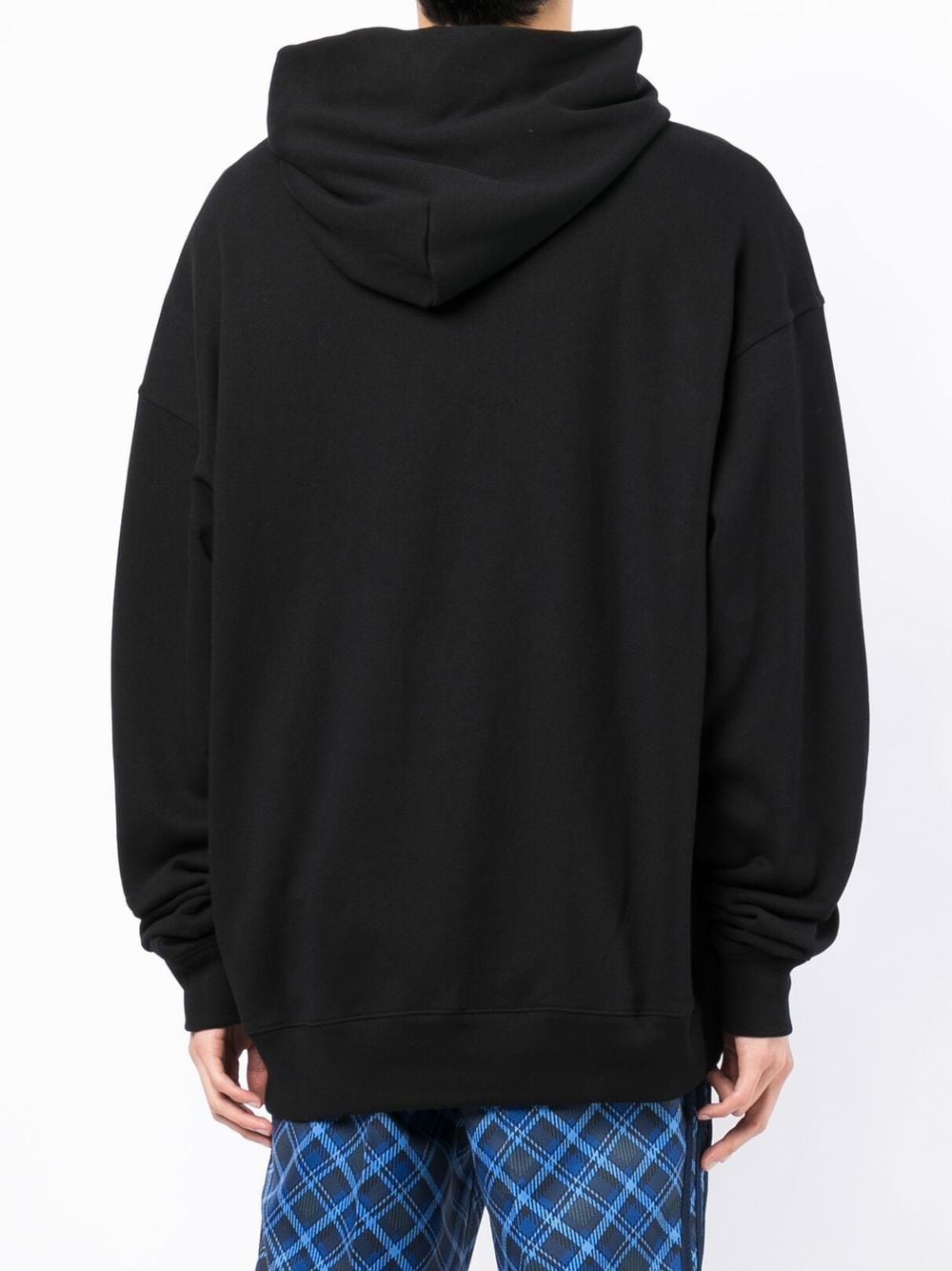 Shop Cool Tm Logo Embroidered Oversized Hoodie In Black