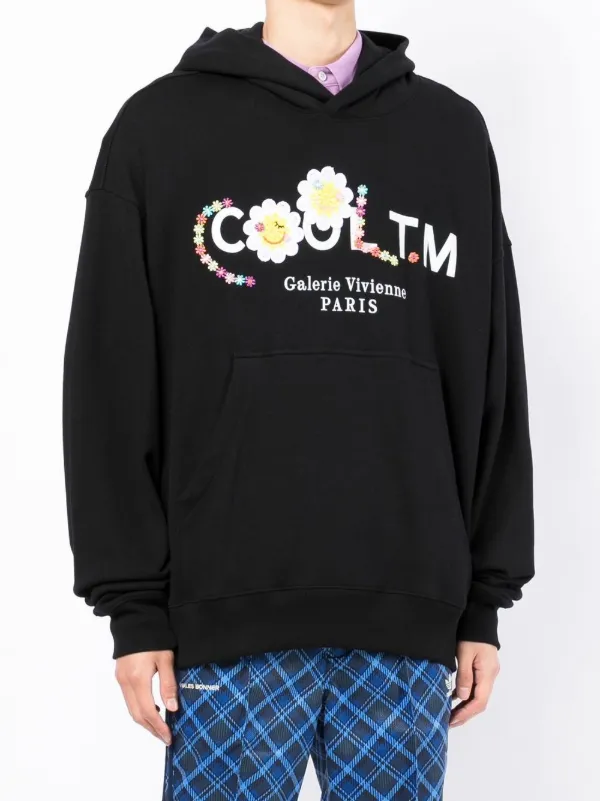 COOL T.M Logo Embroidered Oversized Hoodie | Black | FARFETCH ZA