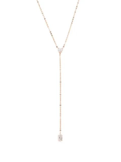 Anita Ko 18kt rose gold diamond lariat necklace