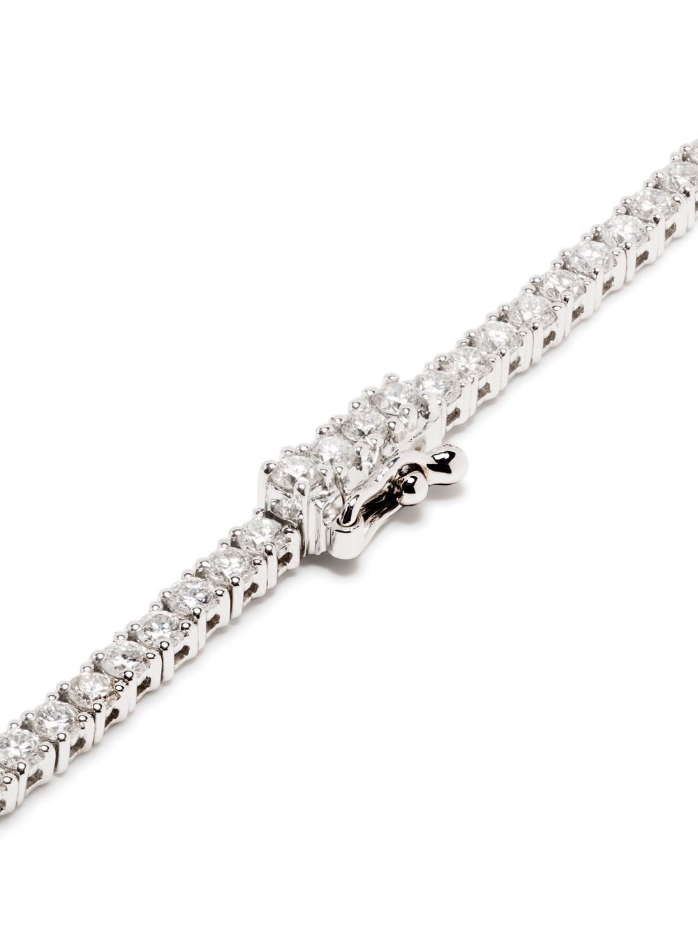 Shop Anita Ko 18kt White Gold Diamond Hepburn Choker Necklace In Silber