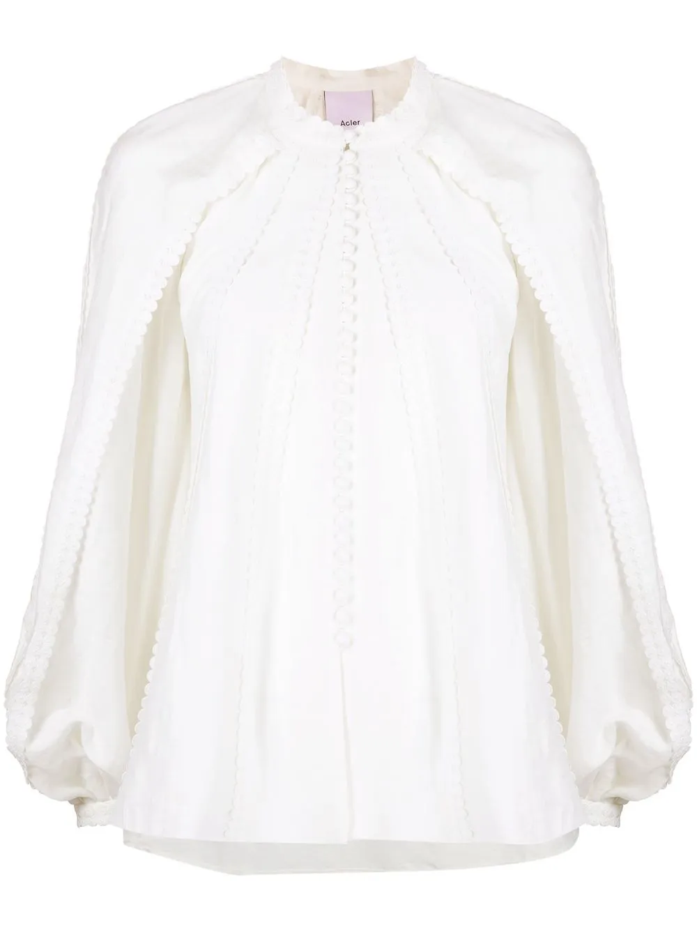 

Acler blusa Duxbury - Blanco