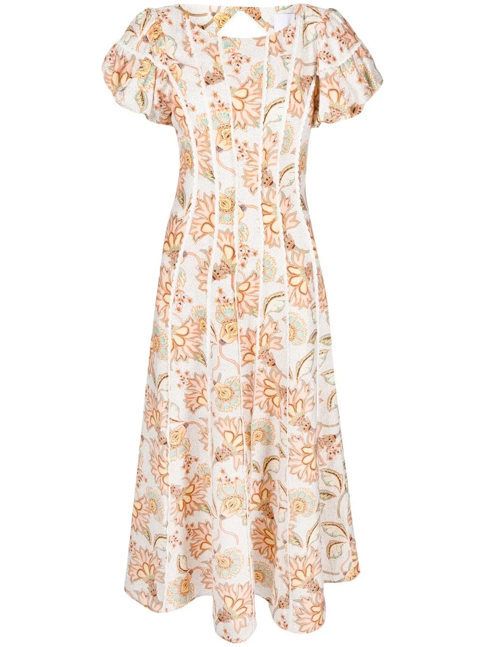 

Acler Menton floral-print maxi dress - Grey