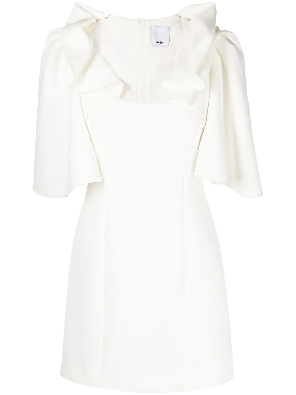 

Acler vestido corto Gwynne - Blanco