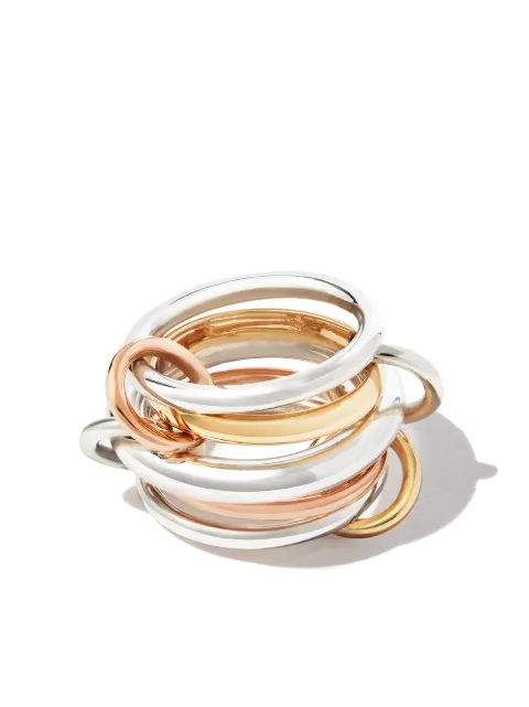 Spinelli Kilcollin Anel Leo de ouro amarelo 18k e prata esterlina