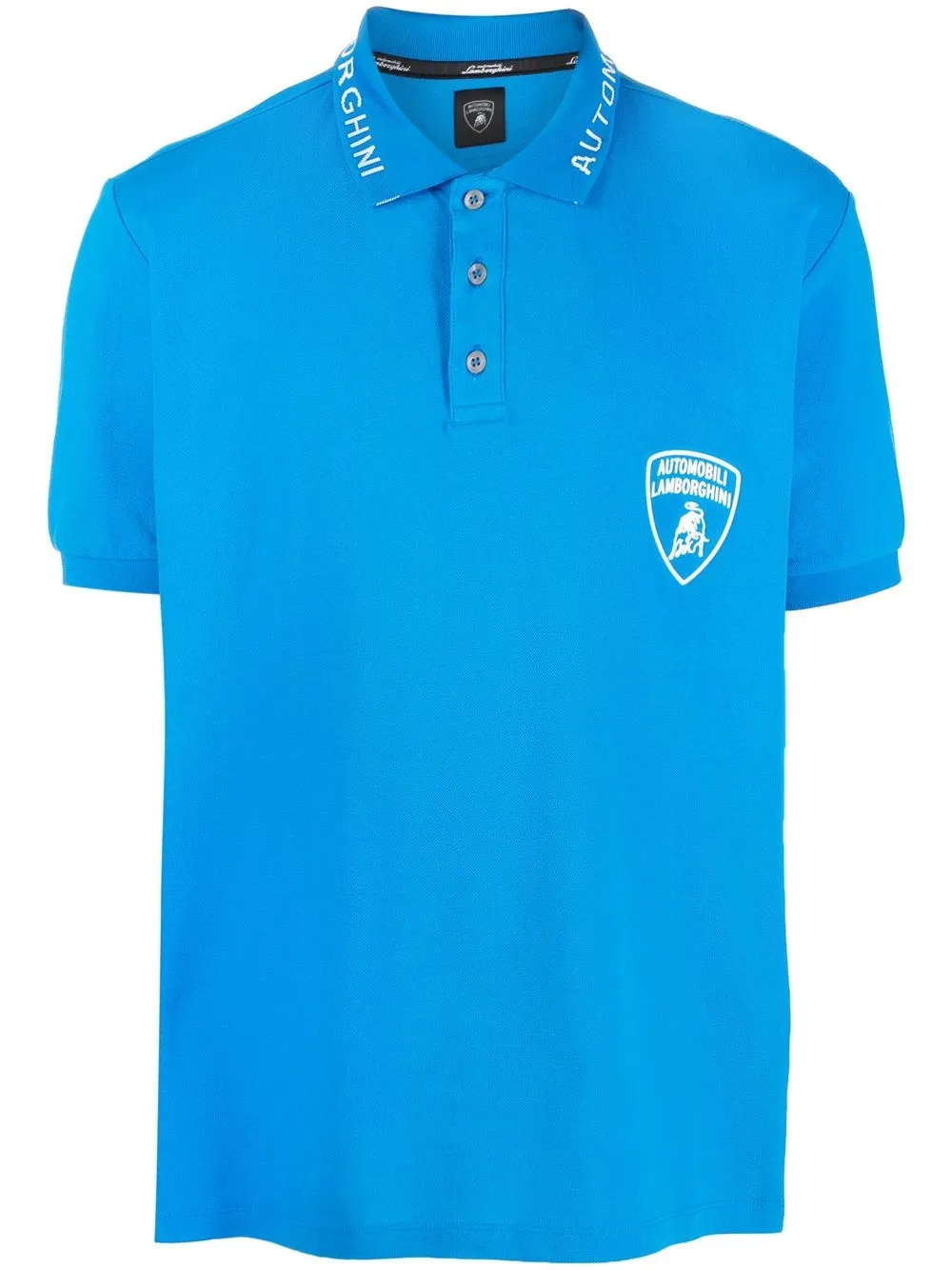 

Automobili Lamborghini playera tipo polo con logo estampado - Azul